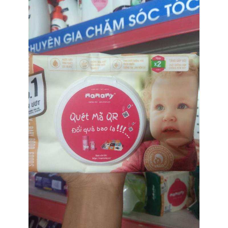 Khăn ướt Mamamy gói 80 miếng