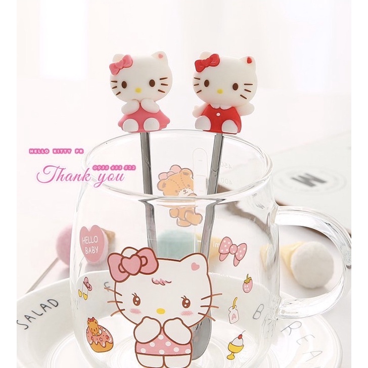 Muỗng thìa cafe 3D Hello Kitty Doremon Doraemon