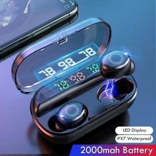 (CAO CẤP) Tai Nghe Bluetooth 5.0 Sound Pro F10, Chống Nước IPX7, Sạc Nhanh, 90h Nghe Nhạc, Tương Thích Cao -dc3860