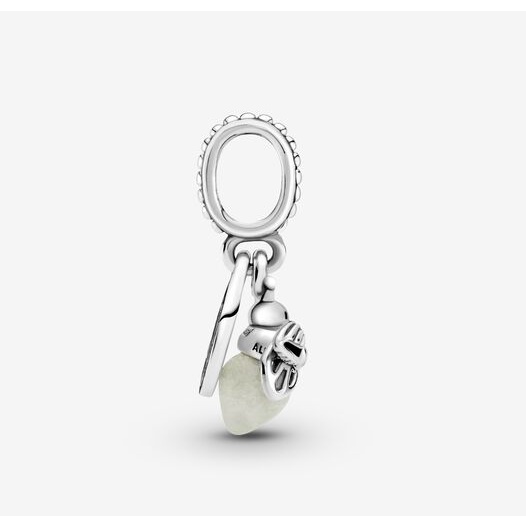 Hạt Charm Mạ Bạc S925 Hình Hoa Phát Quang Độc Đáo