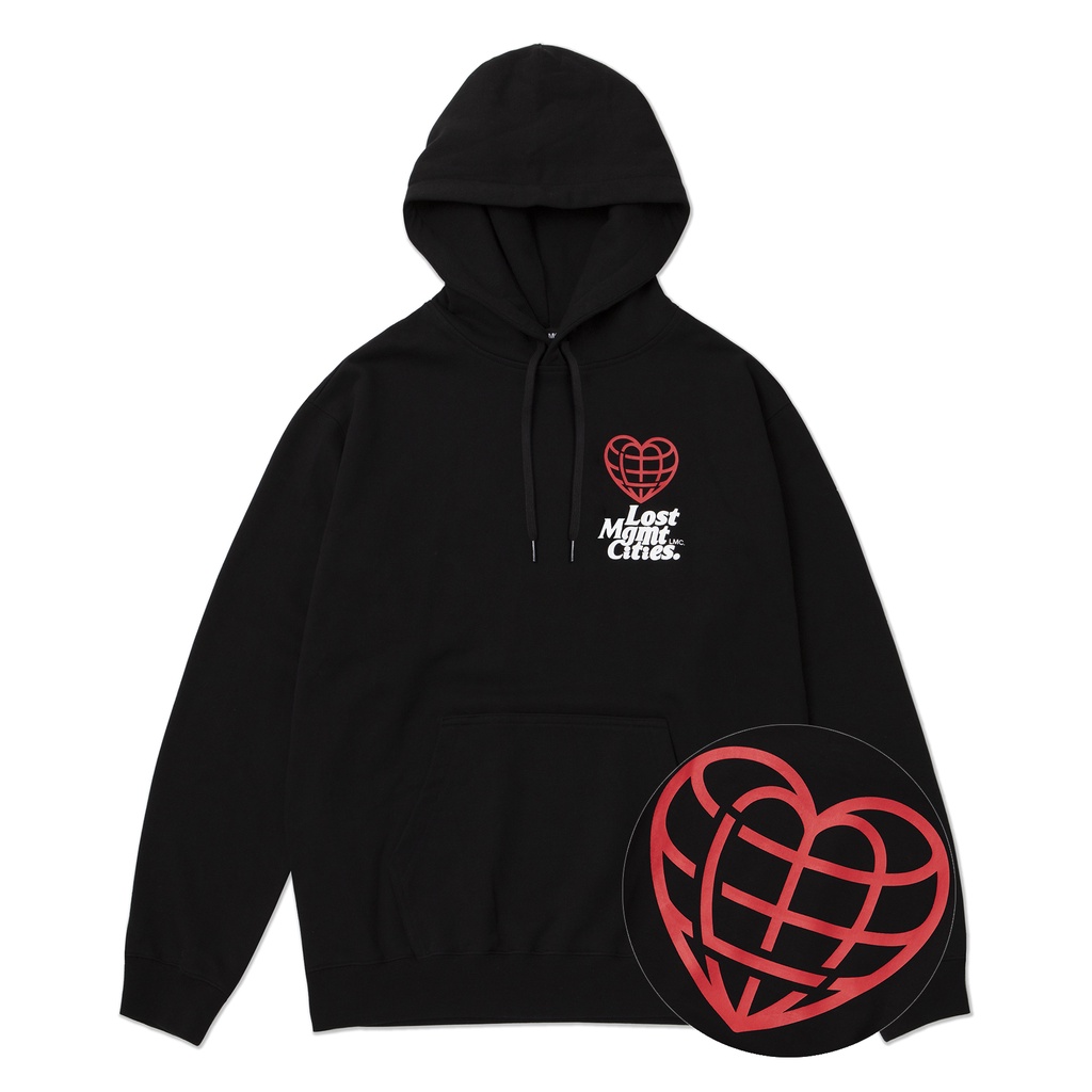 Hoodie LMC HEART GLOBE