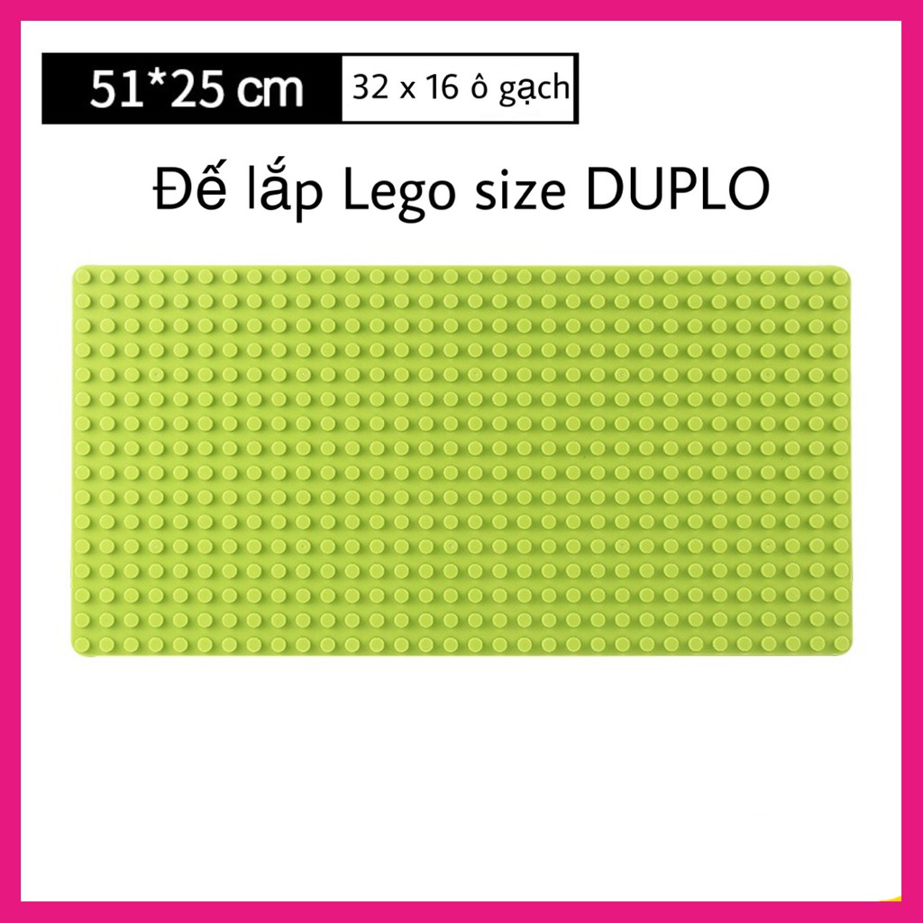 Đế lego duplo , tấm nền base đế lót size duplo 25,5 x 51cm