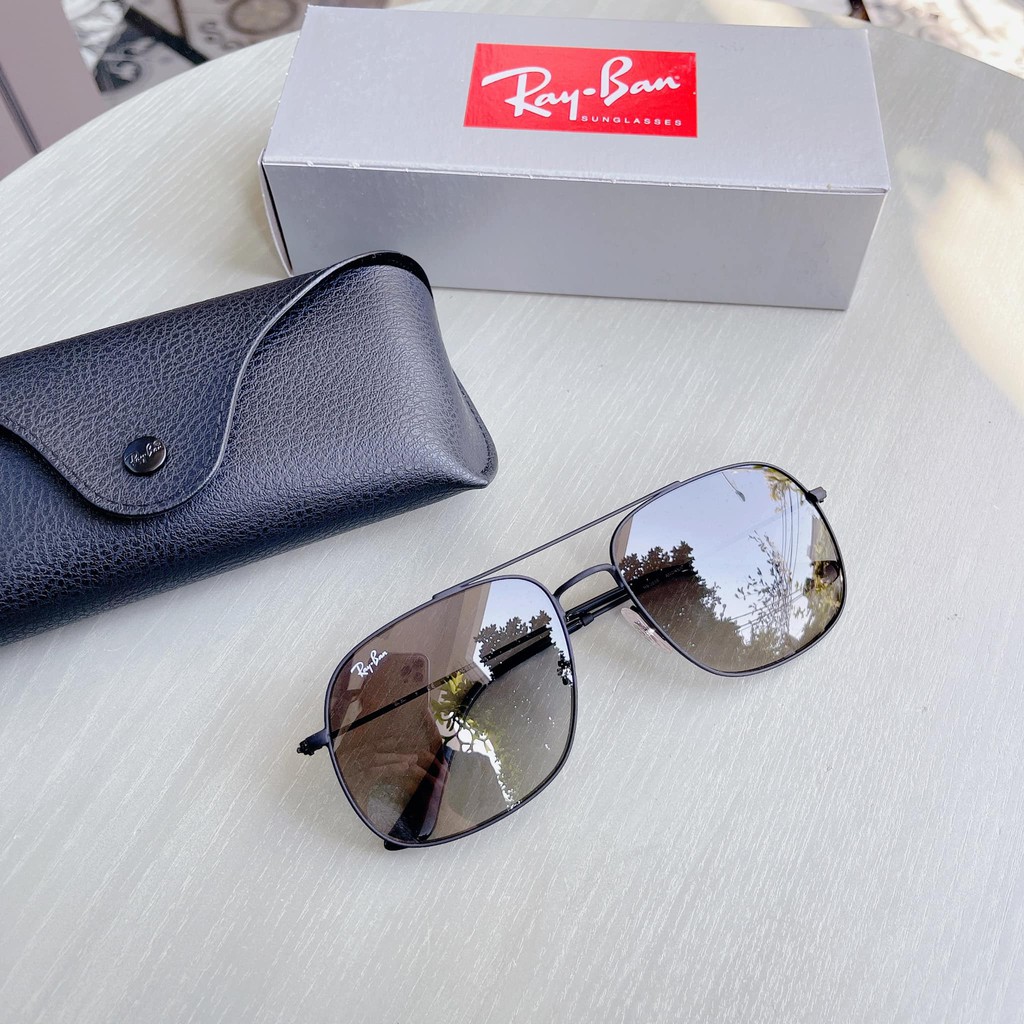 Kính mát RayBan RB3595 901411 tròng màu grey, gọng đen cực chất ⚜️Hàng Authentic⚜️