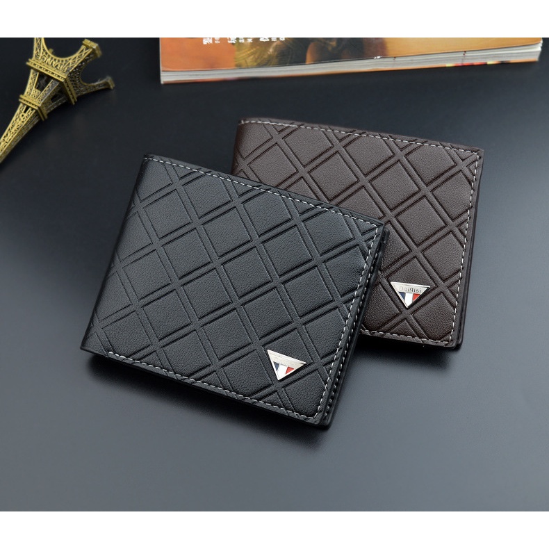 Ví Da Nam Bỏ Túi DAIQISI Cao Cấp, Bóp Nam Chất Liệu Da PU Cao Cấp Có Ngăn Kéo Đựng Tiền