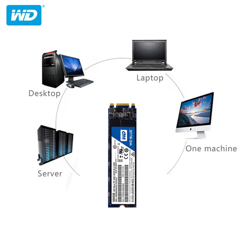 Thẻ nhớ SSD WD 500GB/1TB M.2 PCIe Phương Tây WD 3D NGFF | WebRaoVat - webraovat.net.vn