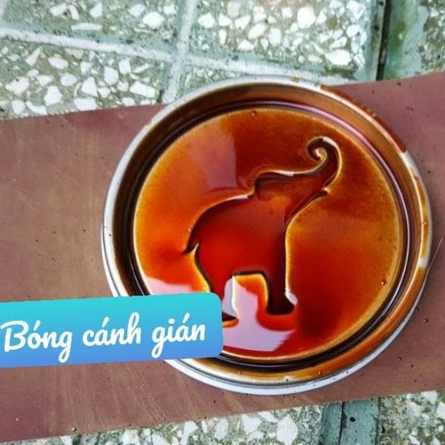 (Tặng nhám hoặc cọ) Sơn sắt mạ kẽm Dolphin/Okay màu giả gỗ rất đẹp