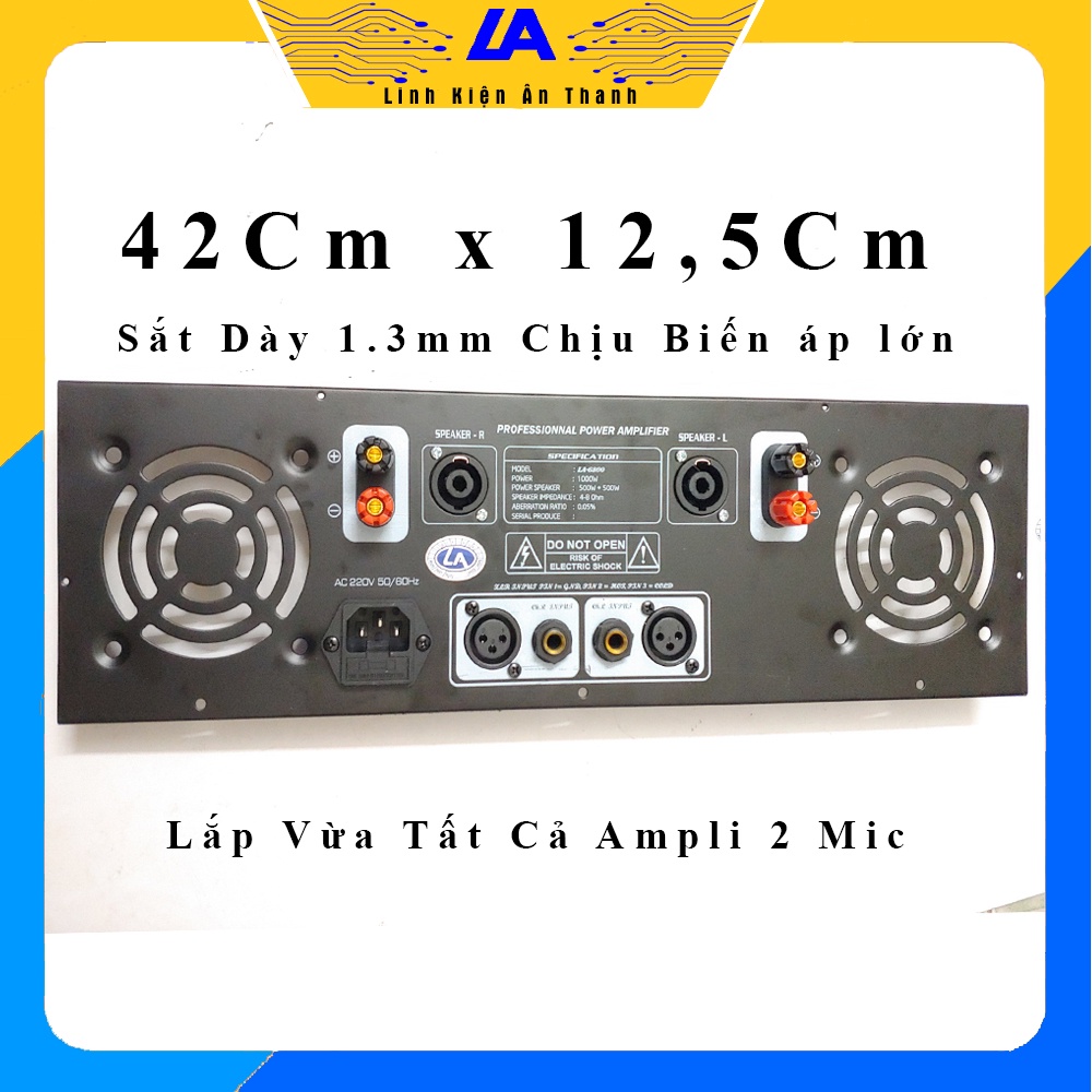 Combo mặt sau full phụ kiện ráp ampli 2 mic và 4 mic