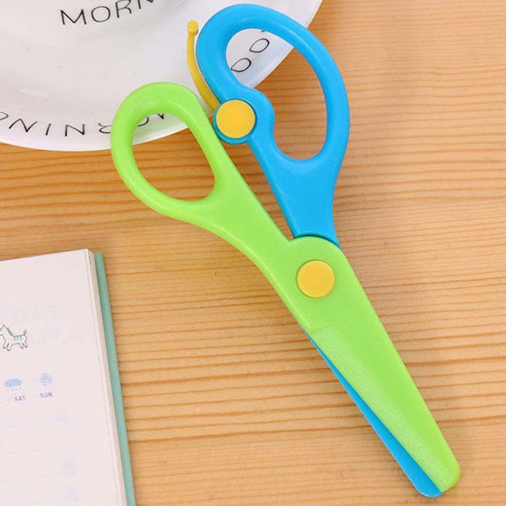 Kéo Cắt Giấy Kim Loại Đầu Tròn An Toàn Cho Bé