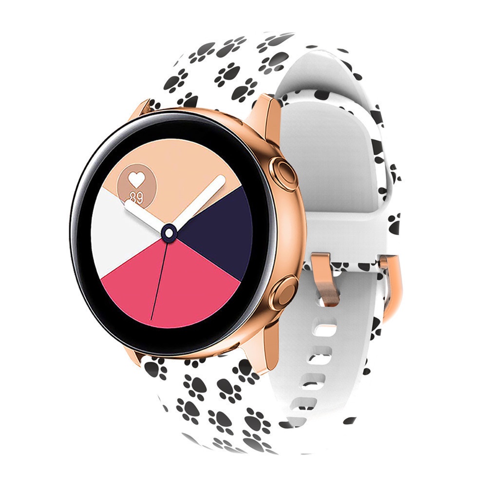 Dây Đeo Silicon 20Mm 22mm In Họa Tiết Độc Đáo Cho Đồng Hồ Thông Minh Huawei Watch 3 / 2 Pro GT 2e Samsung Galaxy Watch 4 3 Active 2 S3 S2
