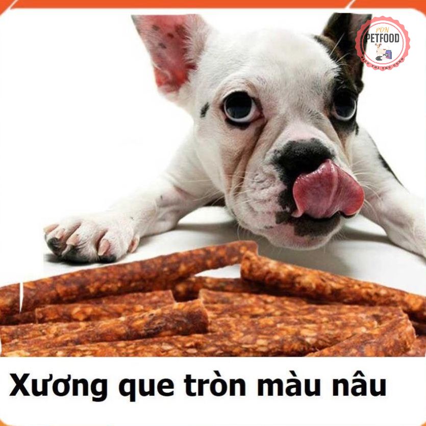 Xương Doog que tròn mầu nâu 5&quot; (10 cái/túi)đồ ăn cho chó