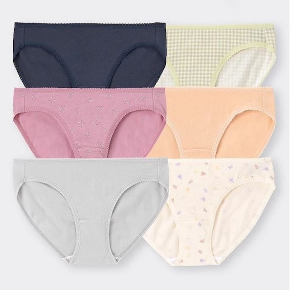 [FREESHIP] (Nhiều mẫu) Quần lót Cotton nữ GU set/6cái- Hàng nội địa Nhật