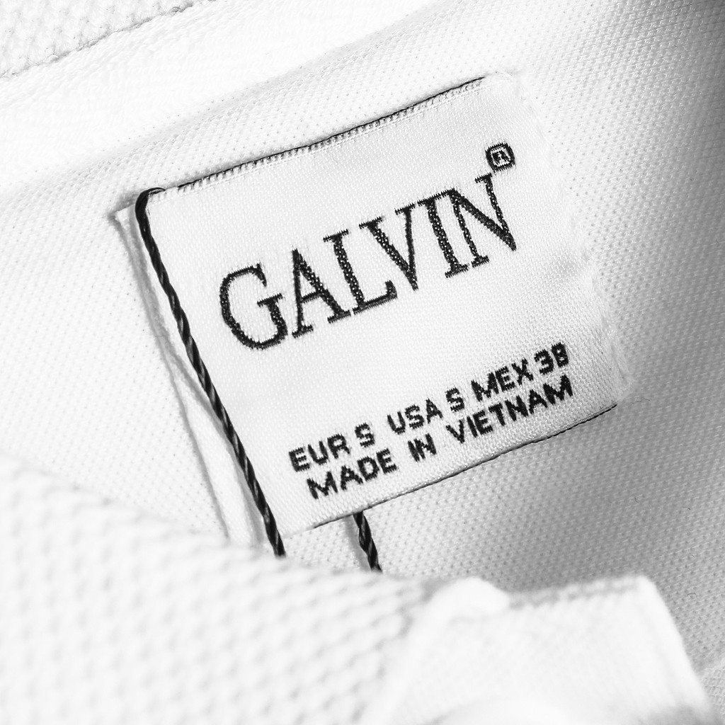 Galvin - Áo polo nam có cổ bẻ dệt lưới tay ngắn chất co giãn form đẹp PLGV25