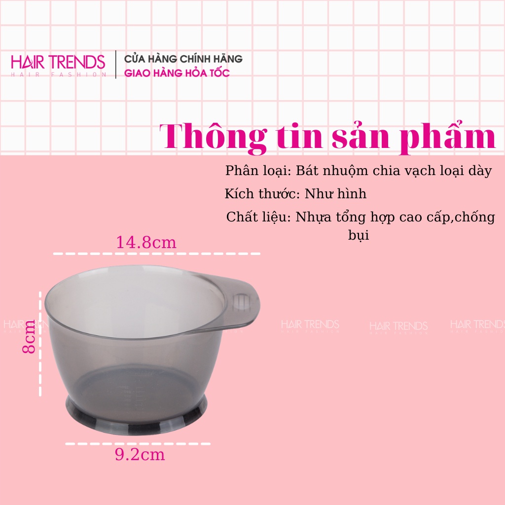 (Sỉ SLL) Bát Nhuộm Cao Cấp Chia Vạch 700ml, Đựng Hóa Chất Làm Tóc, Có Tay Cầm