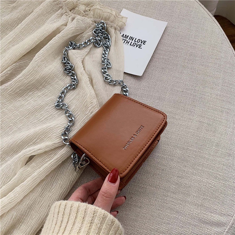 Túi đeo chéo mini dây xích thời trang dành cho nữ