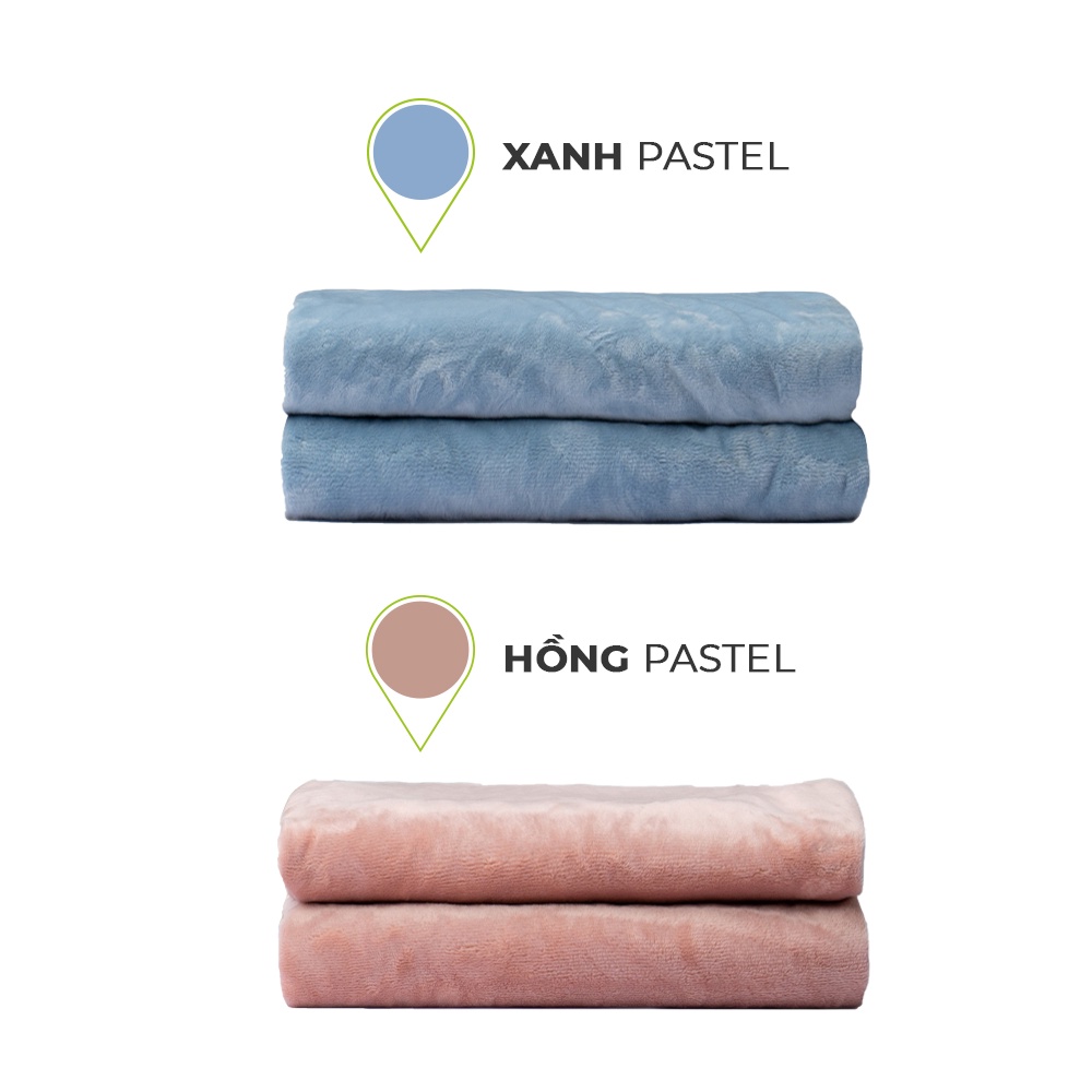 Chăn đông chần bông nỉ cao cấp Everon siêu ấm,mềm mịn kích thước 200*220