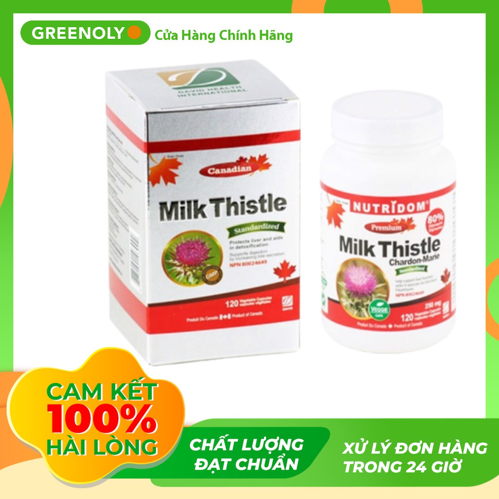 David Health Viên Uống Giải Độc Gan Chiết Suất Từ Cây Kế Sữa 120 Viên