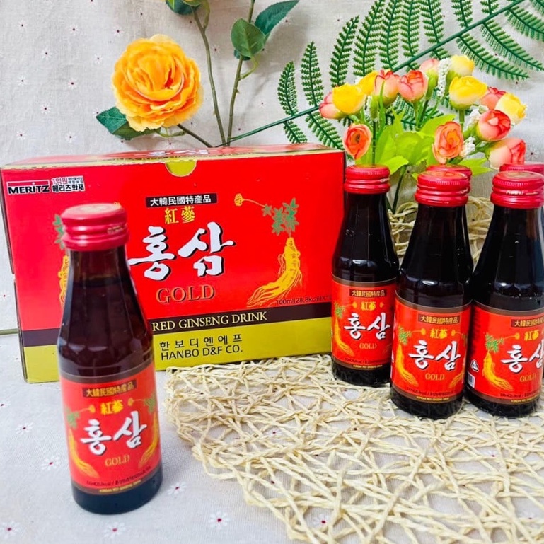 (hàng auth) nước hồng sâm Hàn Quốc hộp 10 chai X 100ML DATE 2024