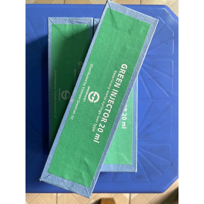 Xi lanh thú y kim loại Greenvet 20ml