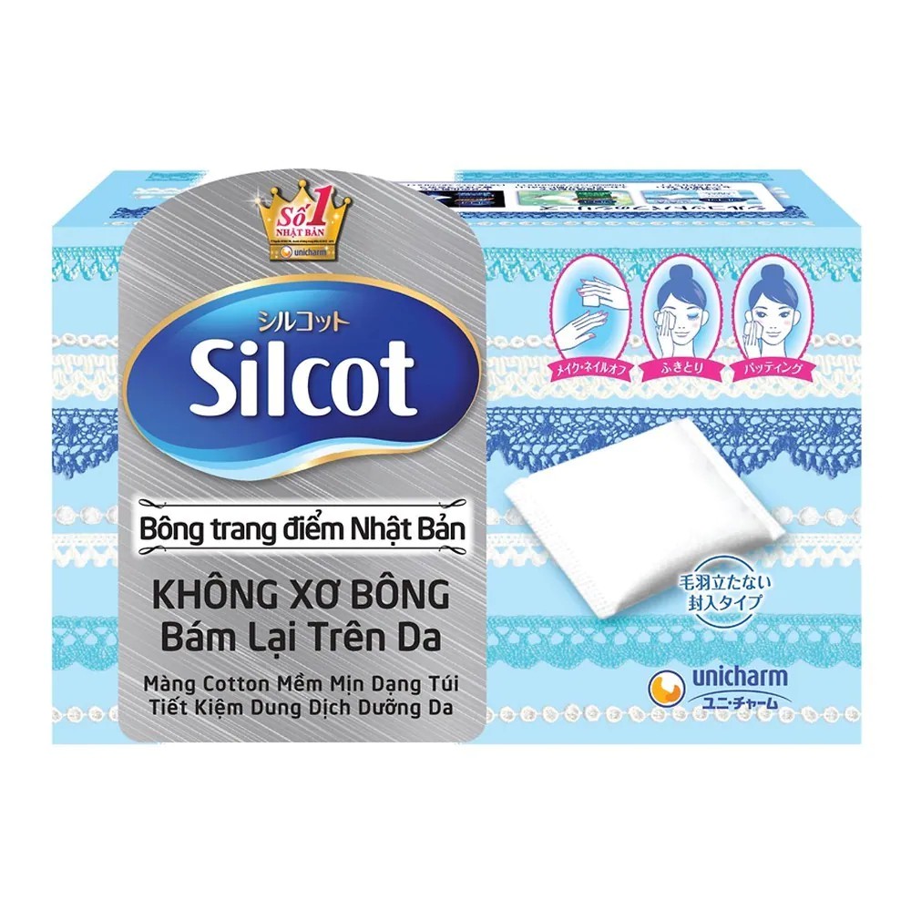 Bông Tẩy Trang Silcot Nhật Bản (82 miếng)