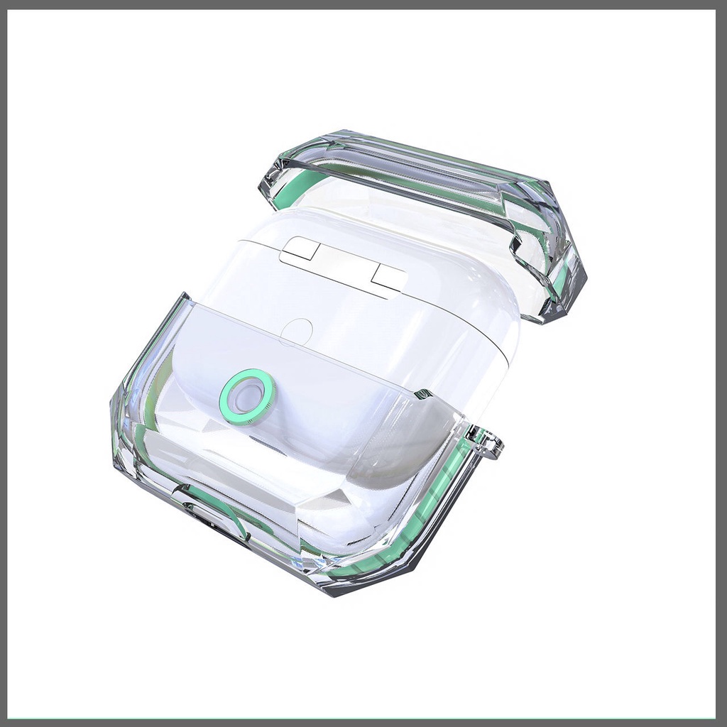 Vỏ Bảo Vệ Hộp Sạc Tai Nghe bluetooth Không Dây airpods 1 / 2 pro 3 2021 pro 2 2022 Bằng tpu Mềm Trong Suốt Phối Màu Tương Phản