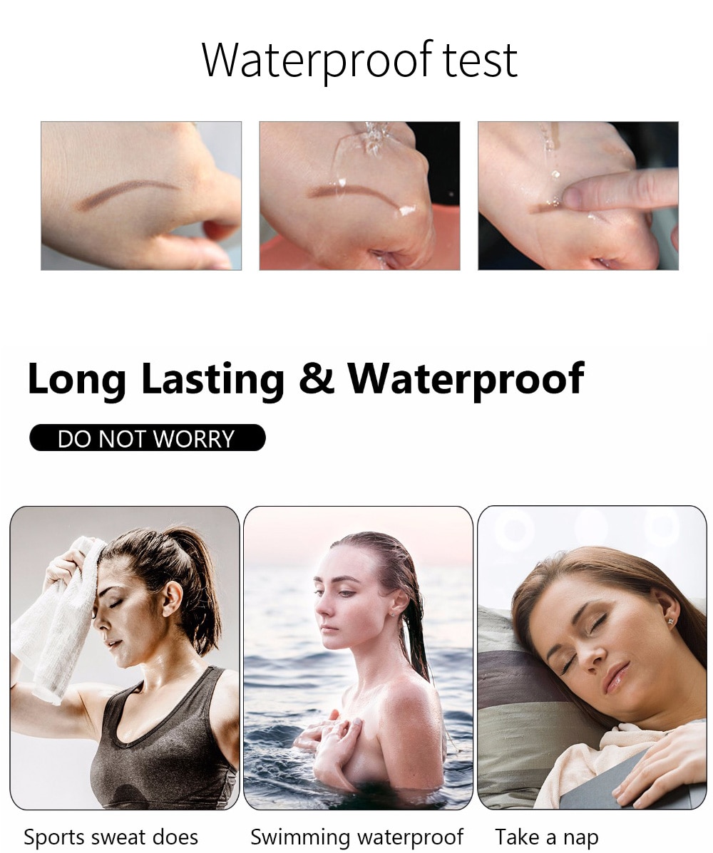 (Hàng Mới Về) Bút Kẻ Lông Mày Dạng Phẩy Sợi Chống Nước 6 Màu Sắc Tùy Chọn | BigBuy360 - bigbuy360.vn