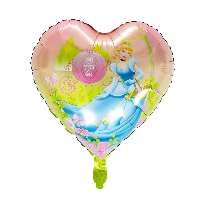Bong Bóng Lõi Nhôm Hình Công Chúa Belle Cinderella Bạch Tuyết Disney Trang Trí Tiệc Sinh Nhật Cho Bé