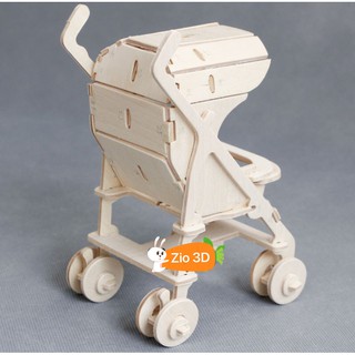Mô hình lắp ráp gỗ 3D Xe Đẩy