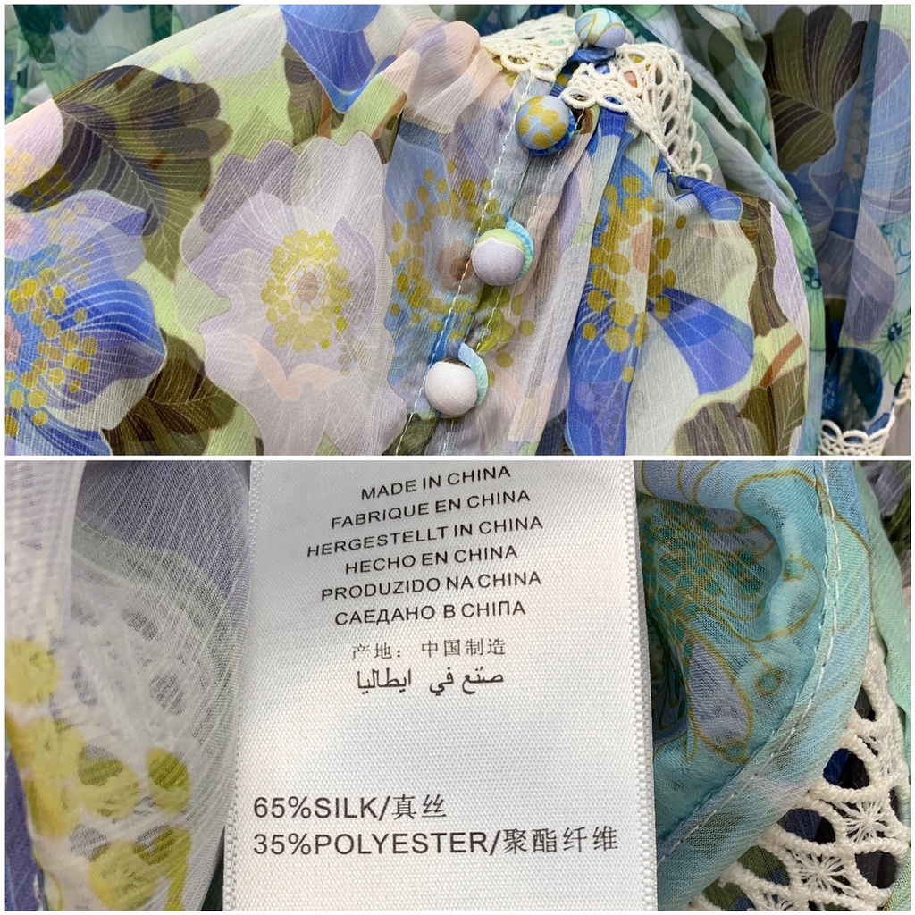 Đầm nữ thời trang cao cấp Zimmerman thiết kế mẫu hoa, phong cách điệu đà, nữ tính