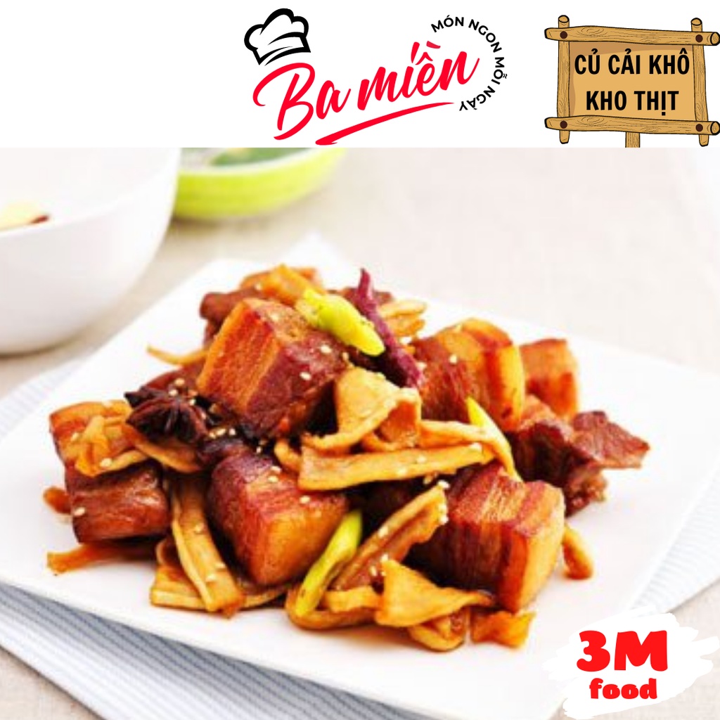 Củ cải khô sợi to 500g túi zip tiện lợi - 3M FOOD DK ( Hải Sản Ba Miền )