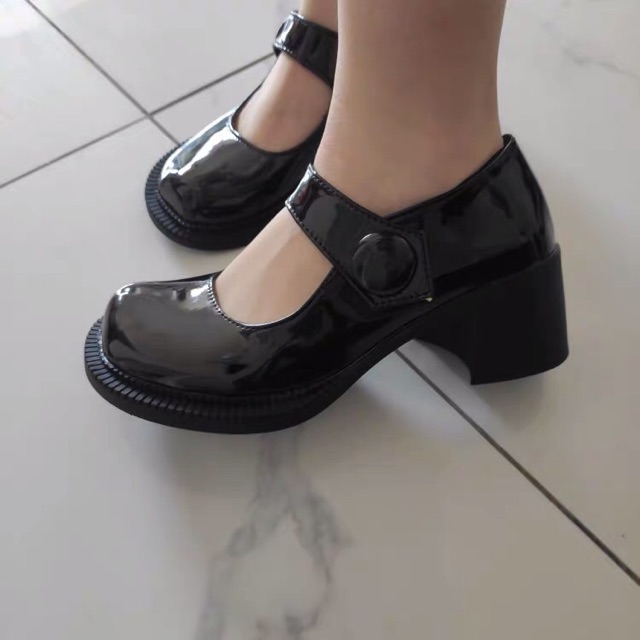 (SẴN Lì 36, Bóng 36 38 39)💥Giày đế cao dáng Lolita da PU quảng châu - 5 ảnh thật cuối | BigBuy360 - bigbuy360.vn