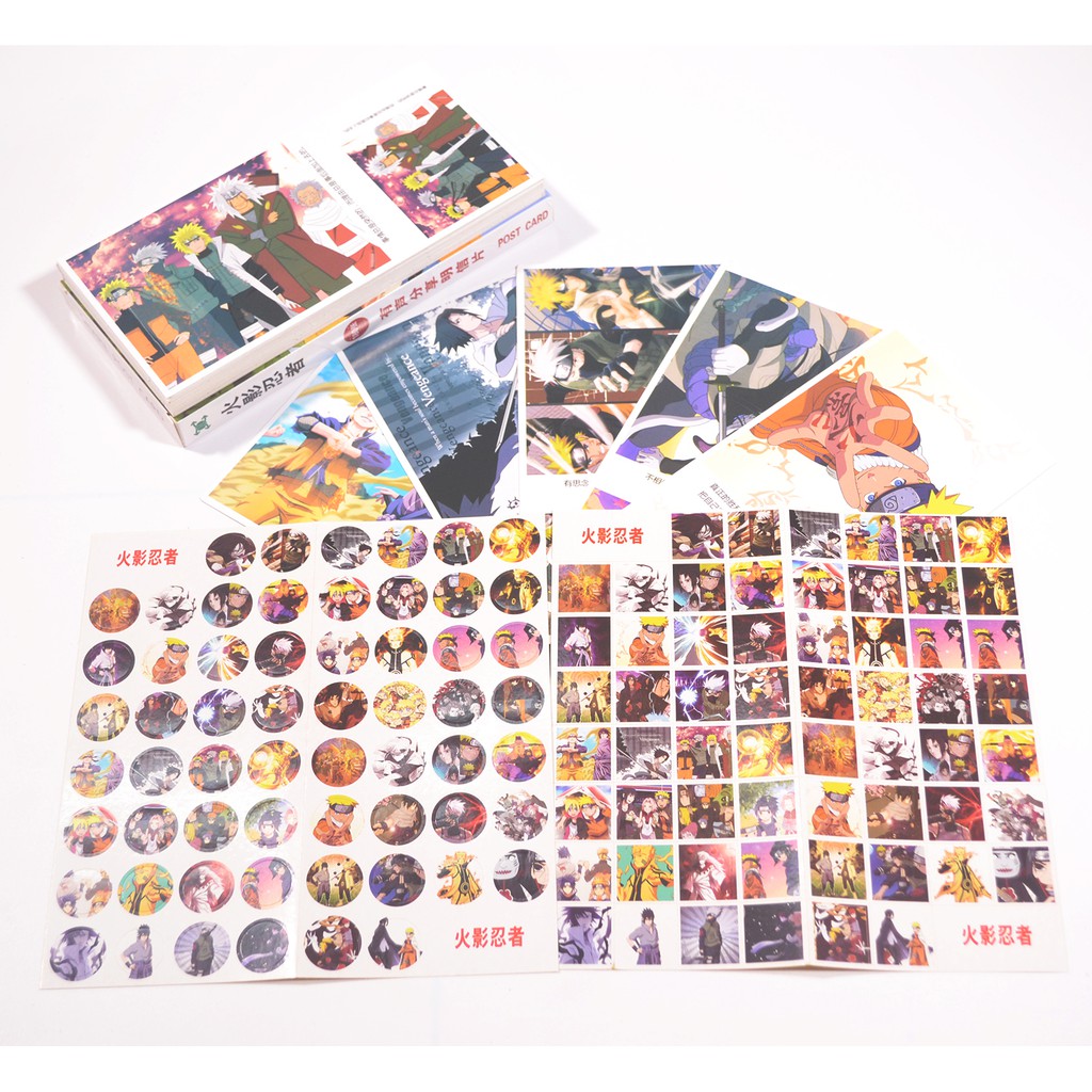 Hộp Postcard, Bưu thiếp Anime - Naruto Shippuuden 19x9.5cm [AAM] [PGN22]