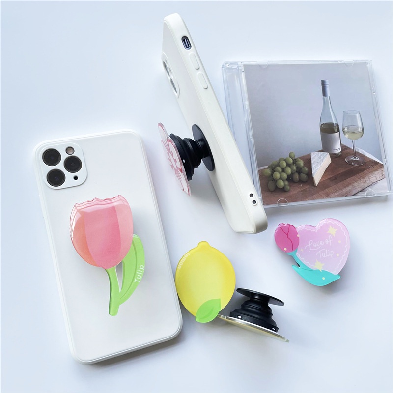 Giá đỡ dán ốp điện thoại popsocket mika acrylic M7071102103 hoạ tiết hoa quả mùa hè mát mẻ