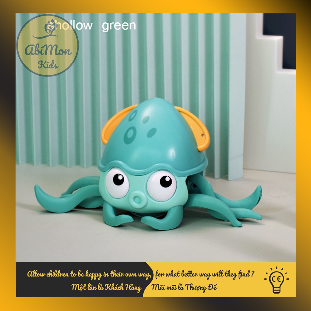 Đồ Chơi Bạch Tuộc Vặn Cót Cho Bé (chạy trên cạn, bơi dưới nước) ☘️ Montessori ✨ Đồ chơi Giáo Dục, An toàn, Thông minh