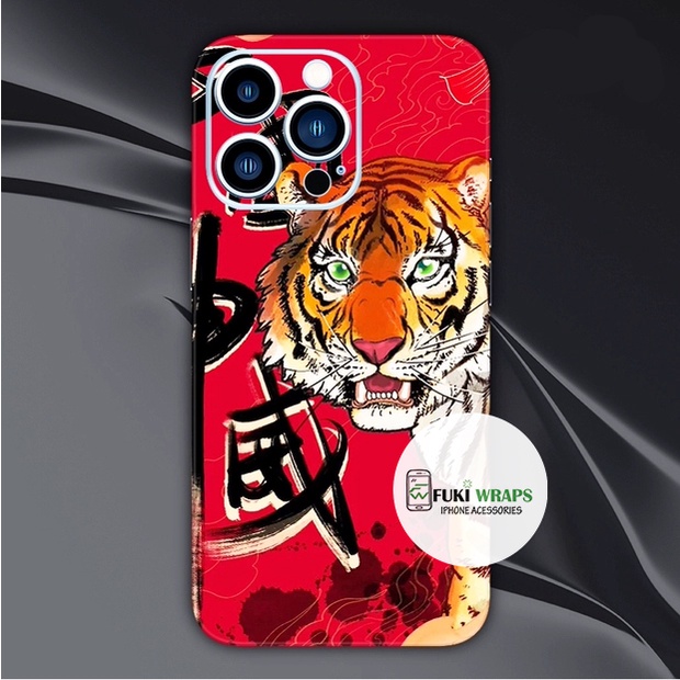 Tấm dán Skin Mặt Sau Hình Hổ FULL VIỀN Dành Cho 13prm , 12prm , 11prm , x, xsm , 7p , ip11 , ip12 ip 13 - FukiShop