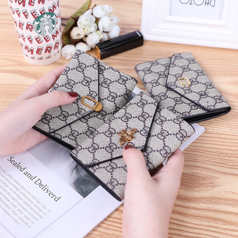 Ví nữ đựng tiền nhiều ngăn 237 chất da retro phong cách thanh lịch