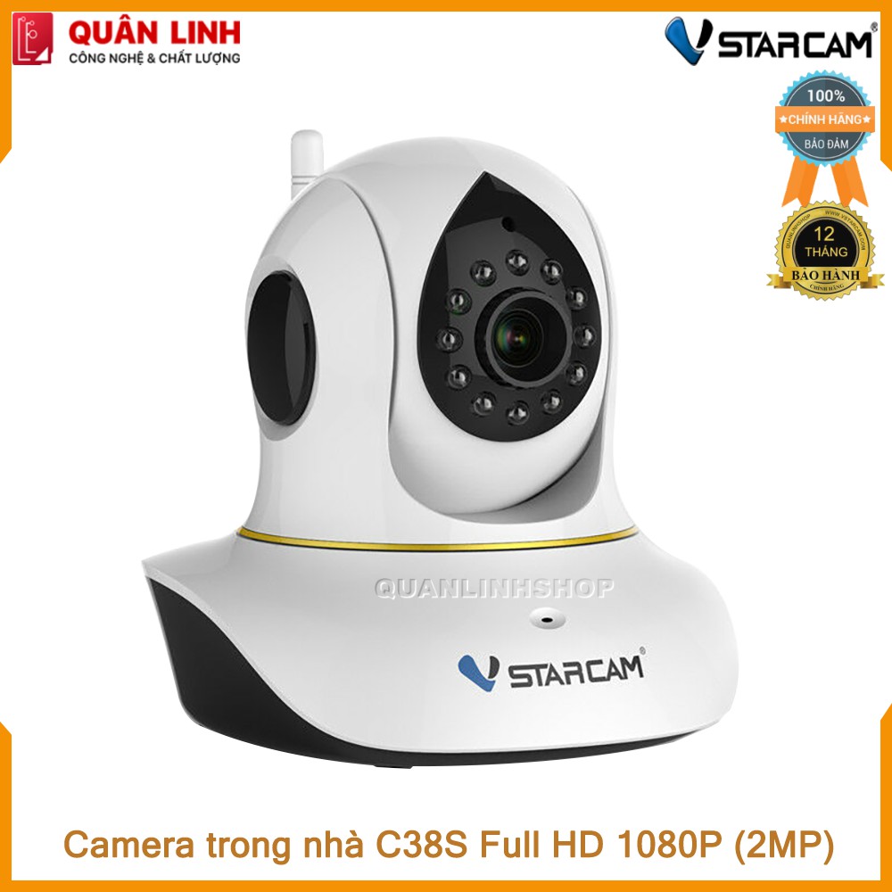 Camera giám sát IP Wifi hồng ngoại ban đêm Vstarcam C38S Full HD 1080P 2MP | BigBuy360 - bigbuy360.vn