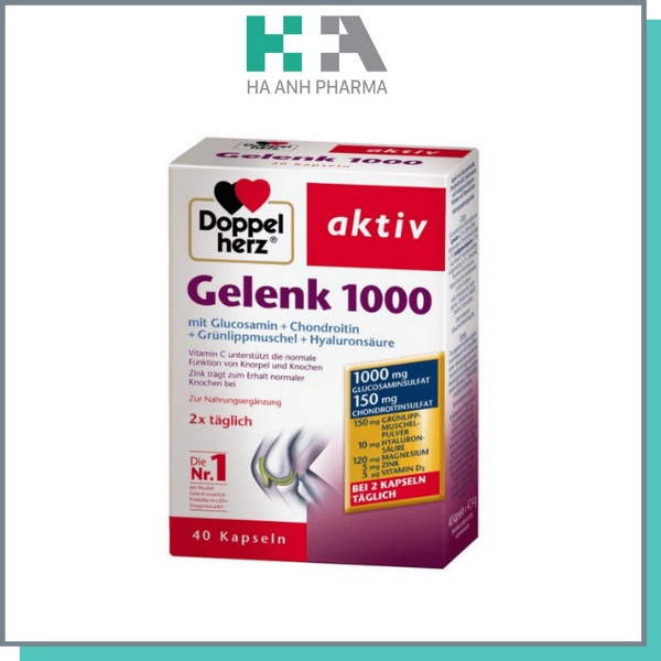 Glucosamine Đức - Viên bổ xương khớp glucosamin gelenk 1000 hàng Chuẩn Đức