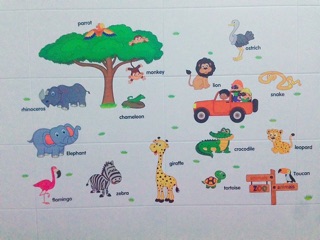 Tranh dán tường cho bé [CỰC_RẺ] - Decal dán tường cho bé có keo sẵn bóc dán dễ dàng