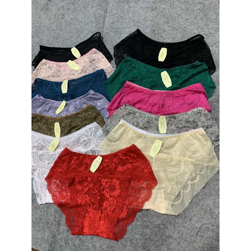 Bộ 10 Quần Lót Ren Công Chúa Sexy Freesize Dưới 65kg Chíp Ren Tiểu Thư Dễ Thương Susi Shop
