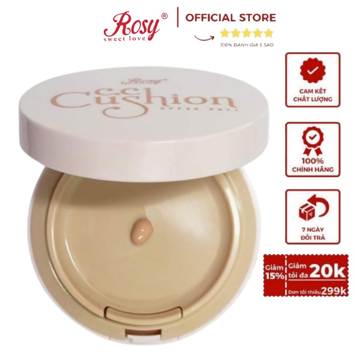 Phấn Nước CC Cushion Rosy Nhập Khẩu Hàn Quốc