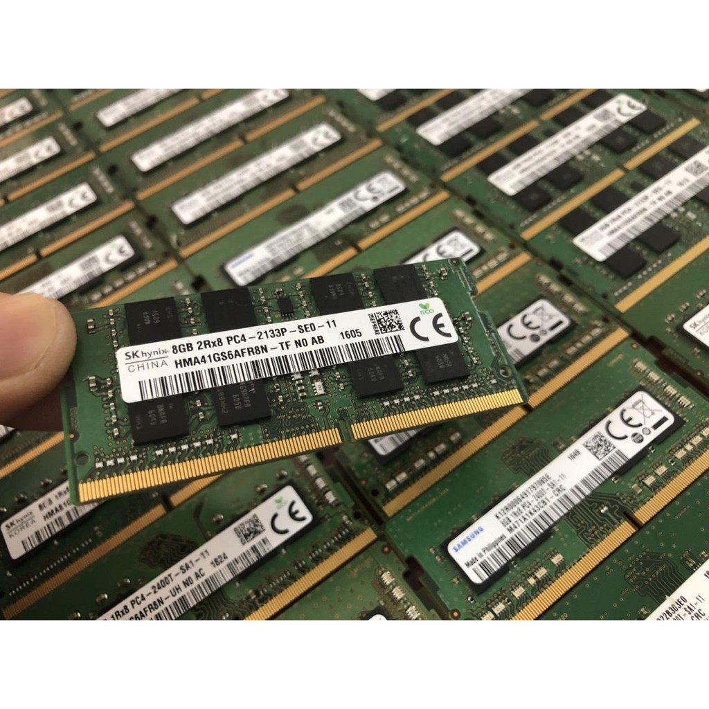 Ram Kingston 8GB DDR4 Bus 2400MHz Sodimm 1.2V PC4-19200 Dùng Cho Laptop MacBook Máy Tính Xách Tay BH 36 Tháng 1 Đổi 1