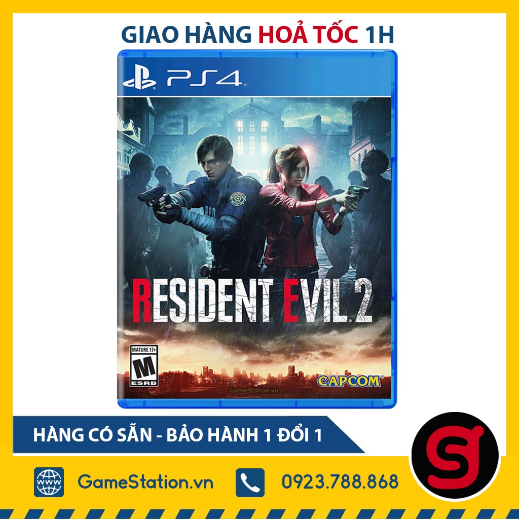 Đĩa Game PS4: Resident Evil 2 Remake