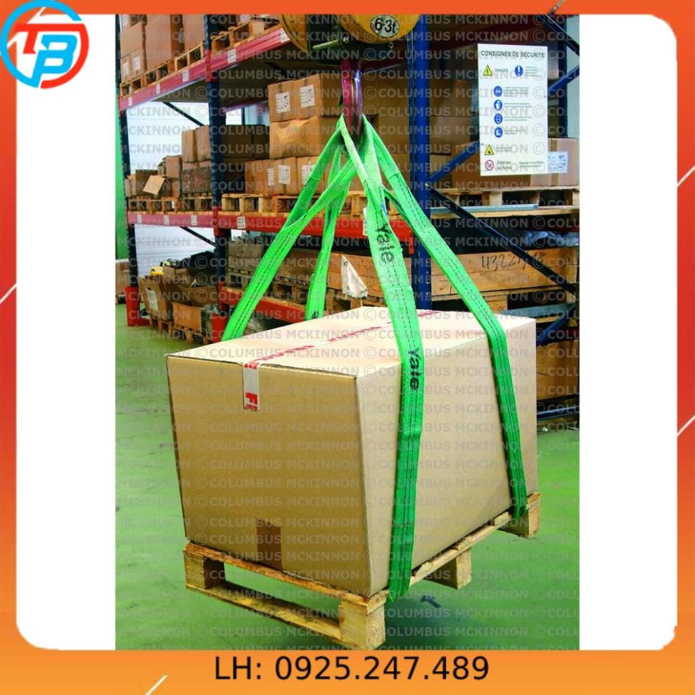 Dây cáp vải cẩu hàng 2 tấn x 10 mét - rộng 5cm - Hệ số 5:1