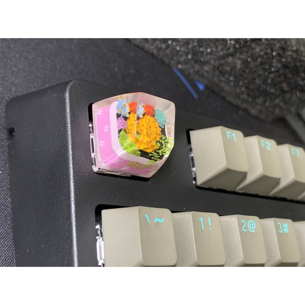 Nút bàn phím cơ sen đá dễ thương SA R1 nút bàn phím resin