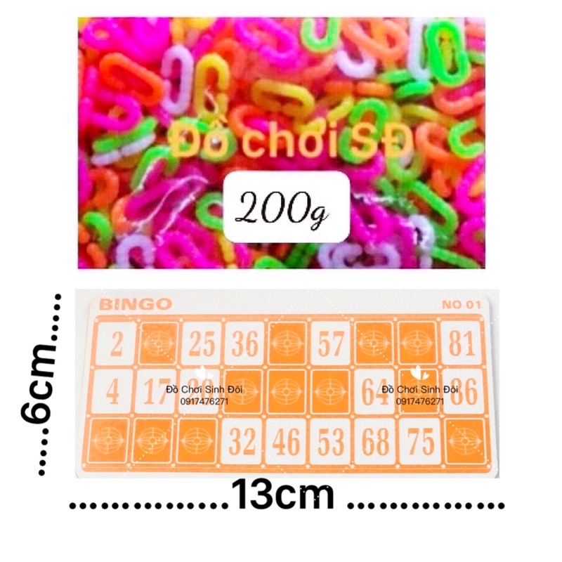 GIẤY DÒ SỐ VÀ MIẾNG ĐẶT SỐ (Trong bộ lồng quay loto 90 số)