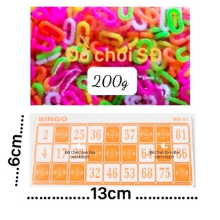 GIẤY DÒ SỐ VÀ MIẾNG ĐẶT SỐ (Trong bộ lồng quay loto 90 số)