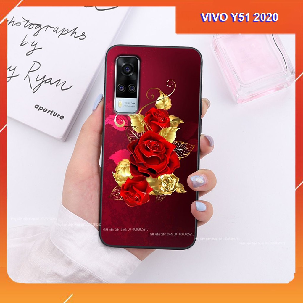 Ốp lưng Vivo Y51 2020 hình hình hoa, thiên nga, đẹp thời trang - CAO CẤP - SANG TRỌNG