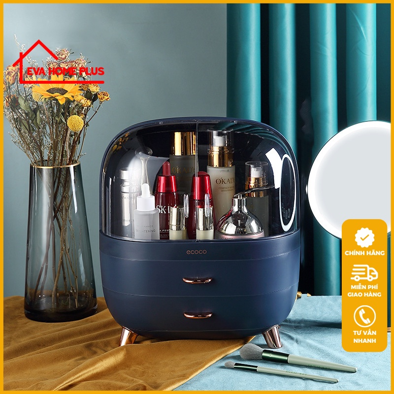 Tủ đựng mỹ phẩm để bàn hộp đựng mỹ phẩm ecoco chính hãng đồ gia dụng thông minh tiện ích cho mọi nhà