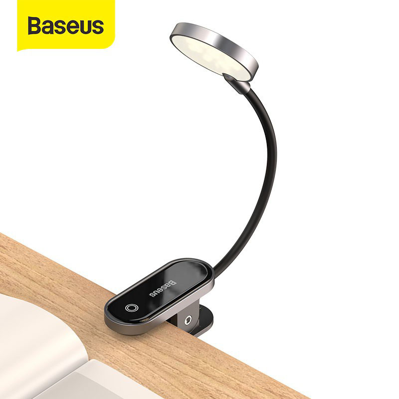 Đèn Led Baseus Không Dây Kẹp Bàn Dùng Đọc Sách Ban Đêm Tiện Dụng