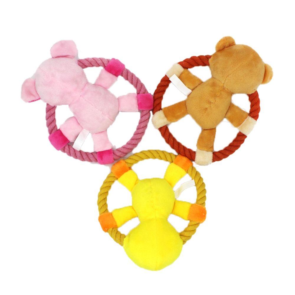 Đồ Chơi Dây Thừng Cotton Họa Tiết Hoạt Hình Phát Ra Tiếng Kêu Tương Tác Huấn Luyện Thú Cưng